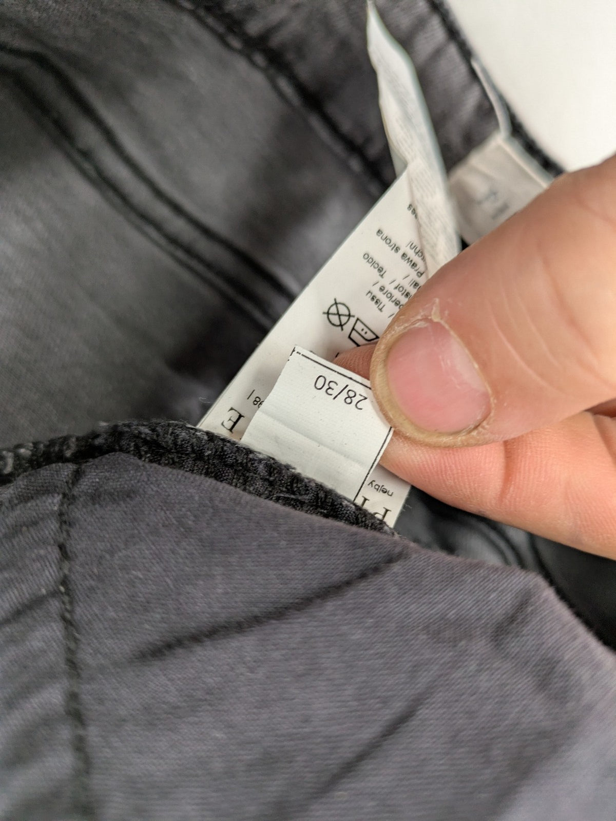 Pier One grey slim fit jeans with classic five-pocket design and washed stretch denim.