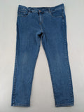 C&A blue skinny jeans with classic 5-pocket design and cotton-stretch material.