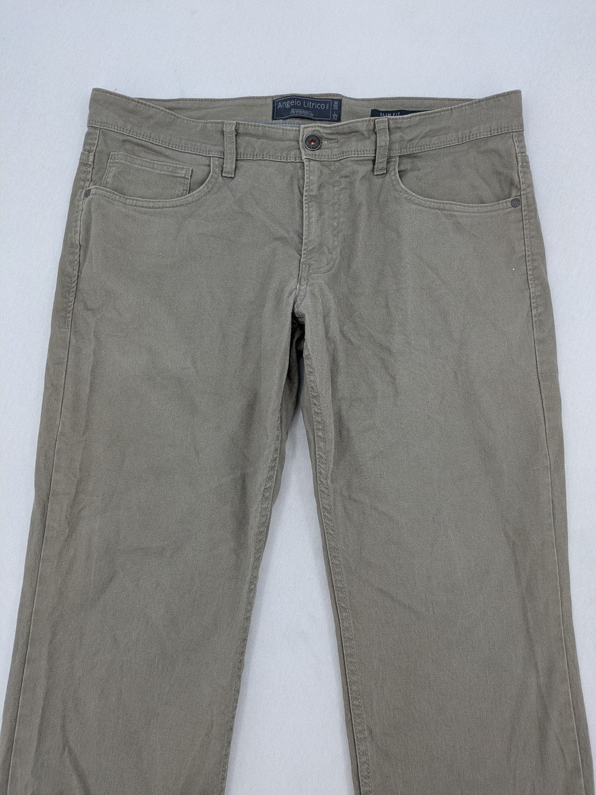 Angelo Litrico khaki slim fit chinos classic five-pocket design cotton stretch material