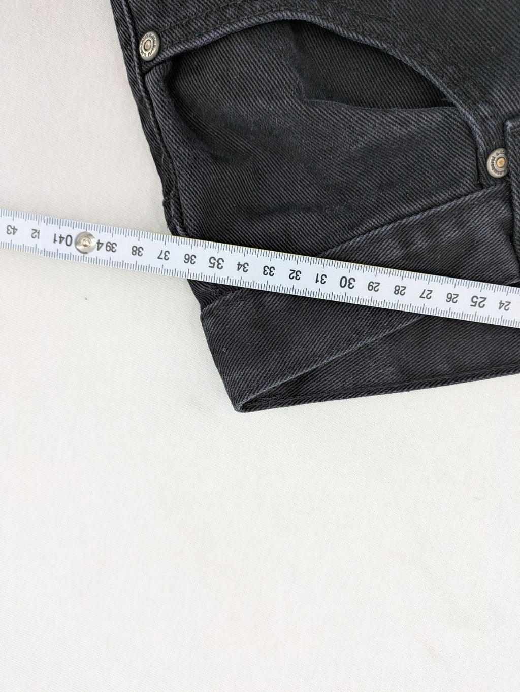 Baumwolle grey straight jeans 5-pocket style faded look robust cotton