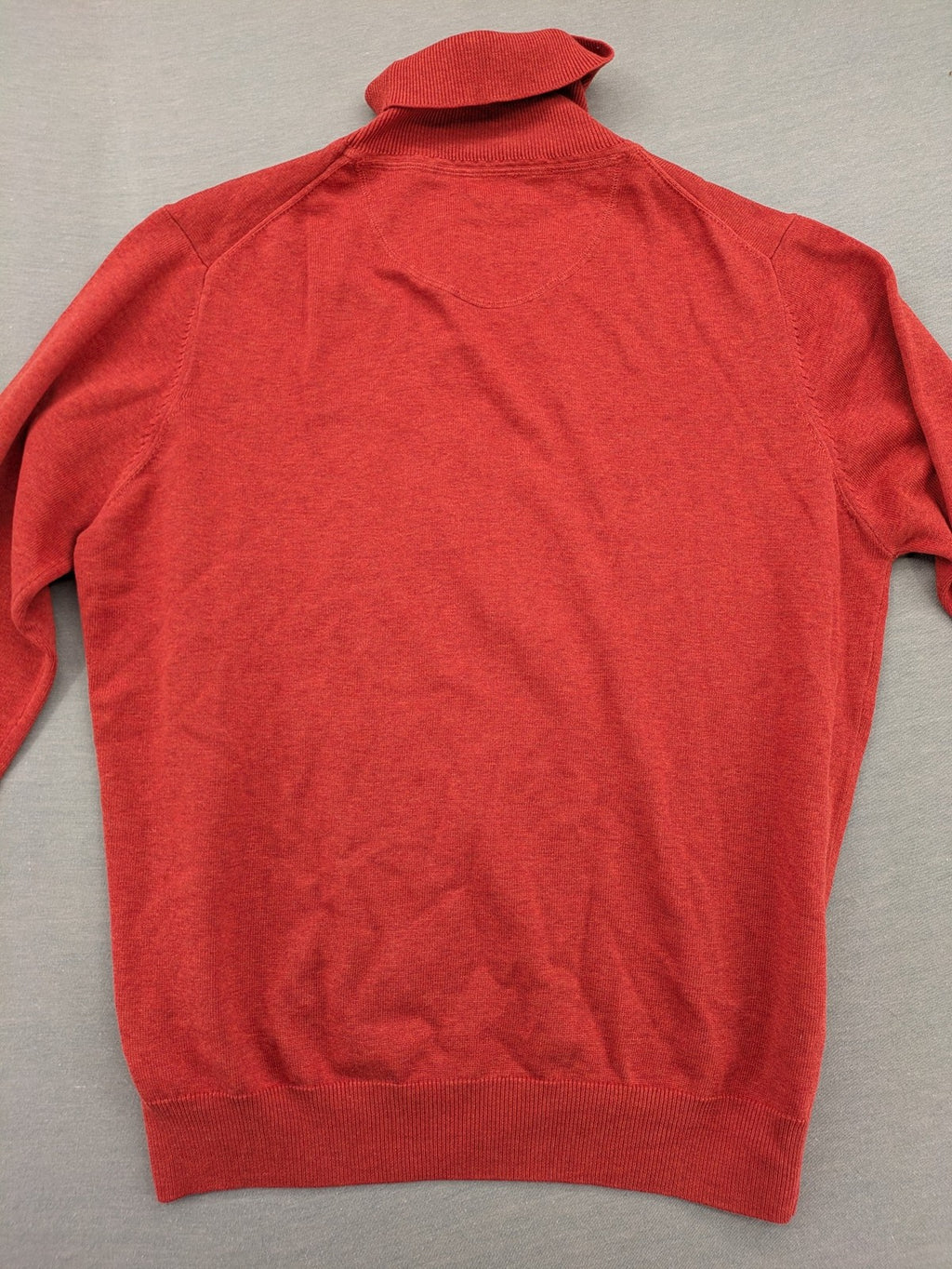 Fynch-Hatton orange turtle neck jumper fine knit classic design premium cotton.