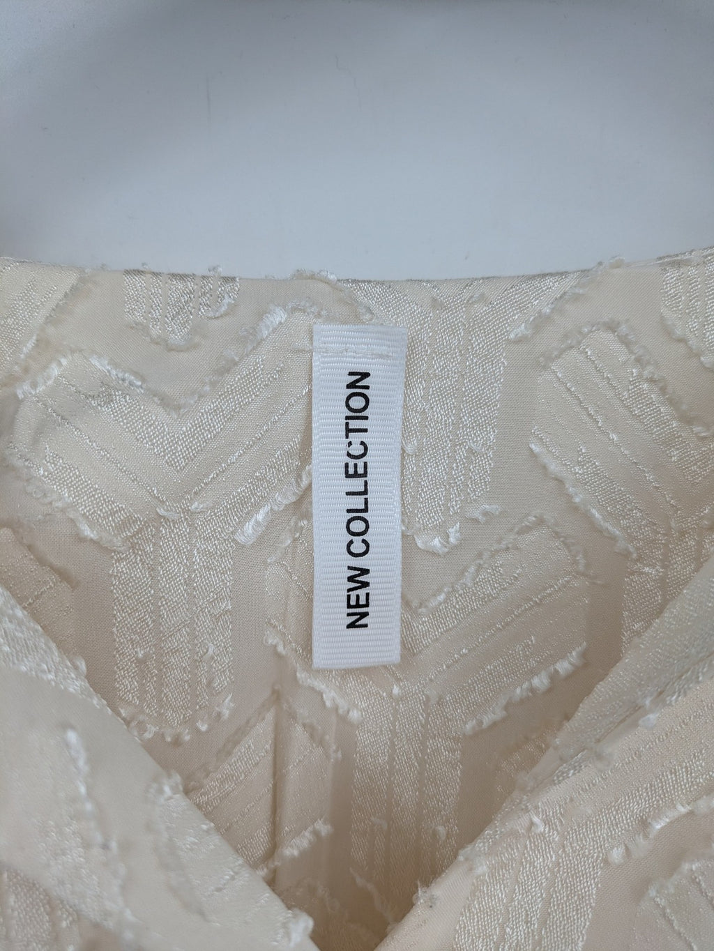 L'ange beige turtle neck jumper geometric pattern lightweight fabric elegant design