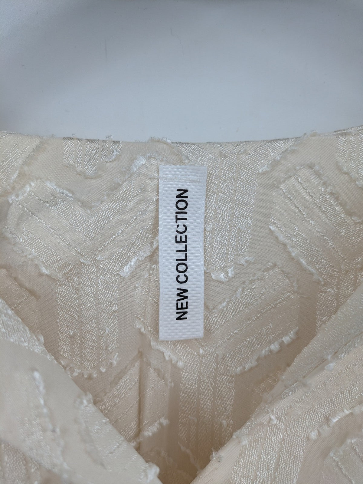 L'ange beige turtle neck jumper geometric pattern lightweight fabric elegant design