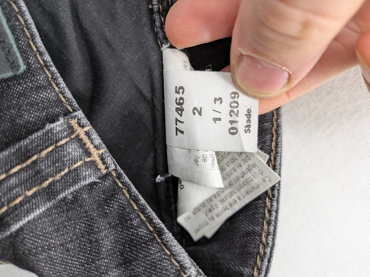 Gracia straight jeans dark grey five-pocket design stretch denim comfort fit