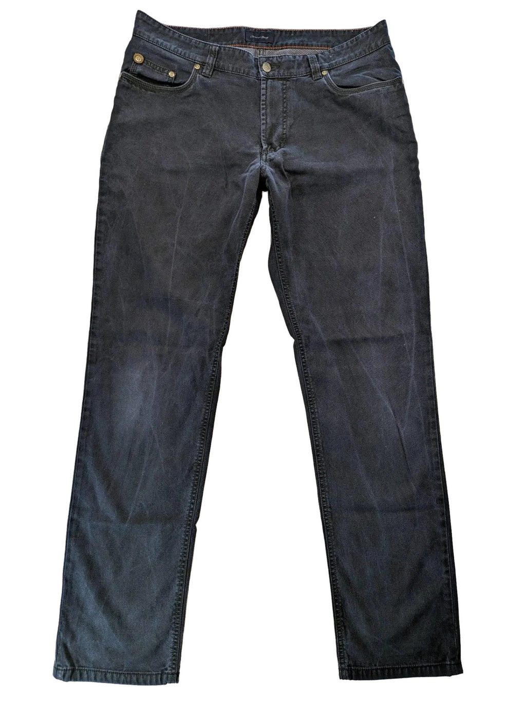 Christian Berg grey straight jeans with classic 5-pocket design and stretch cotton material.