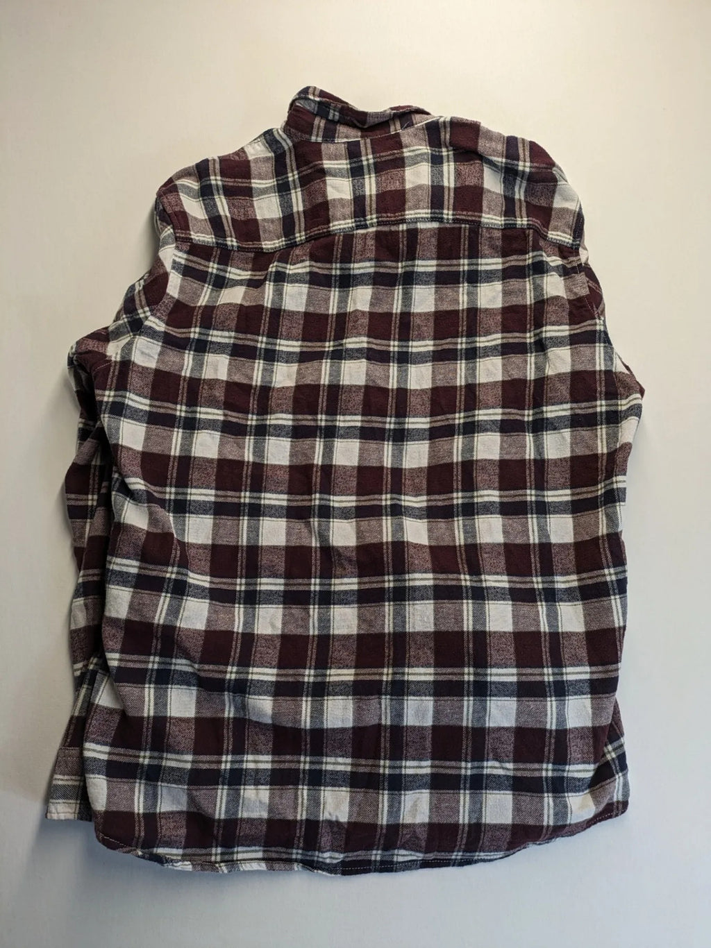 Jack & Jones flannel shirt red check pattern, long sleeves, 100% cotton, classic collar.