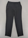 Mango Suit black trousers with zipper, belt loops, and front slant pockets.