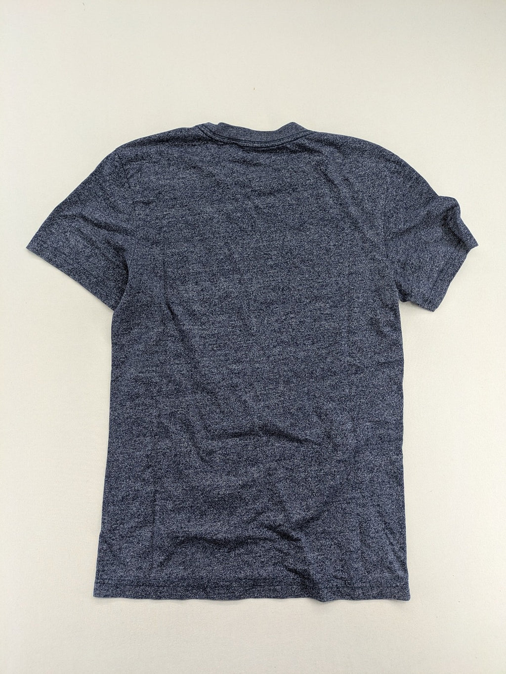 G-Star Raw blue melange t-shirt with round neck and logo chest pocket.
