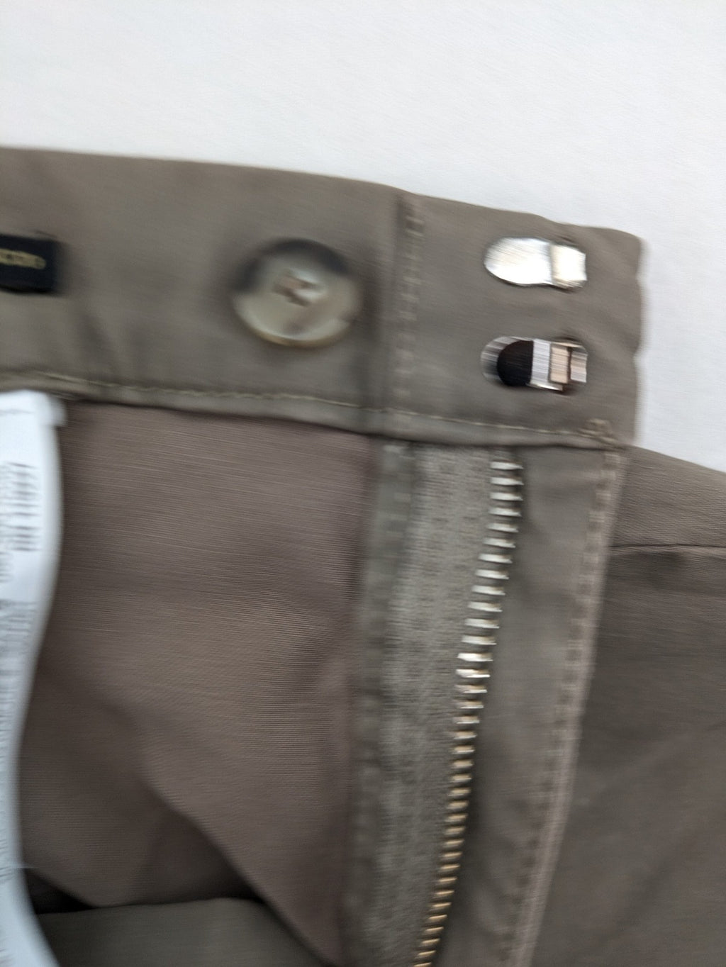 Massimo Dutti pink pants high waist slim fit cotton blend with zipper and hook closure