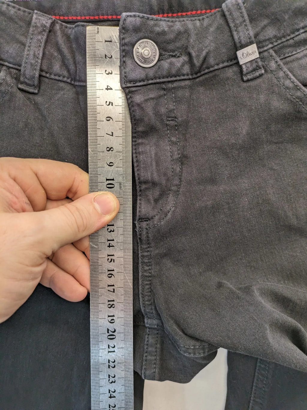 s.Oliver grey super skinny jeans with medium rise and stylish washed finish