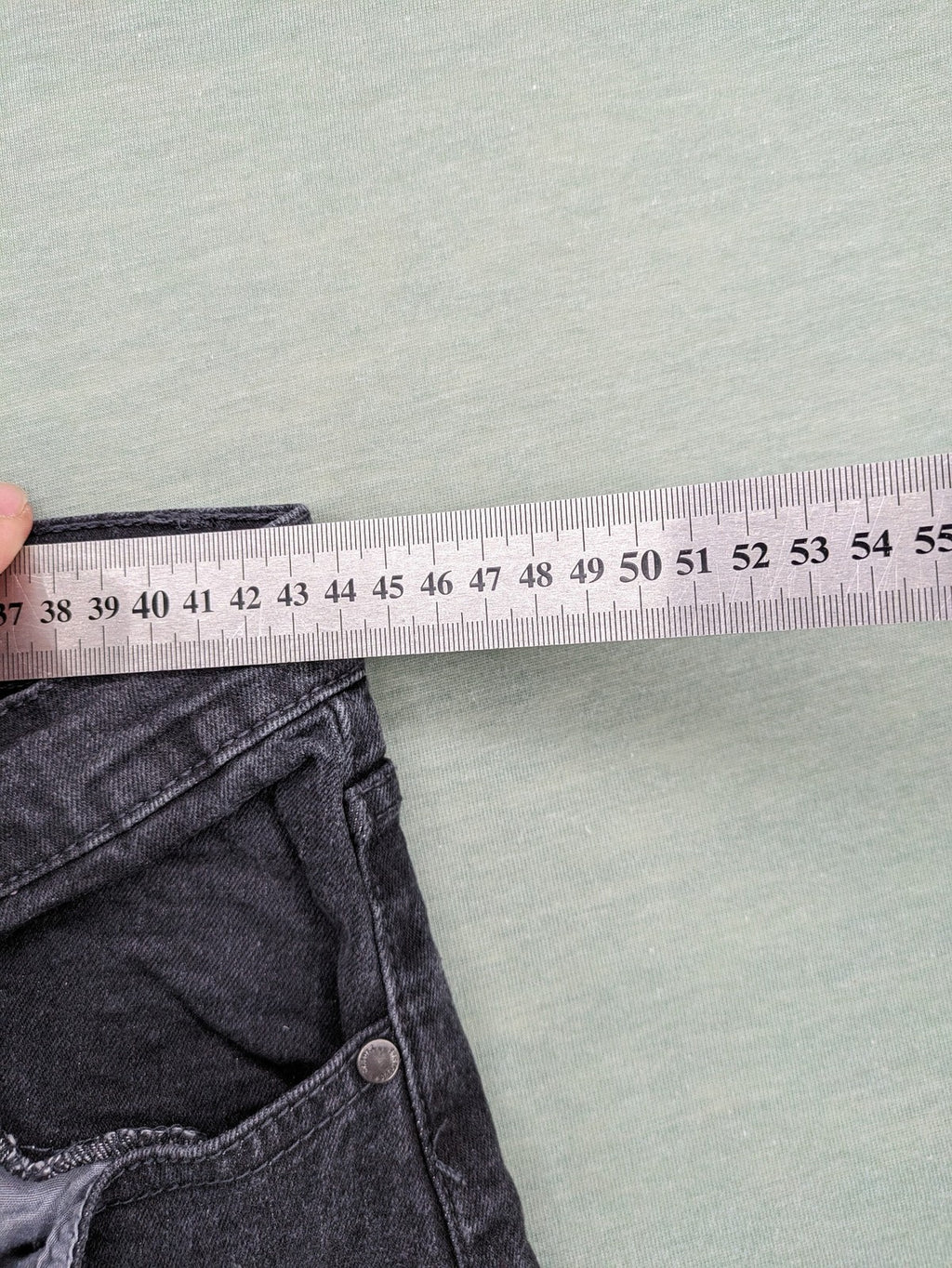 up2 fashion black straight jeans washed look 5-pocket design cotton blend