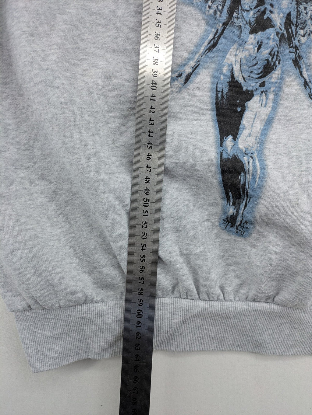 H&M Divided grey turtle neck jumper featuring Nirvana "In Utero" angel graphic.