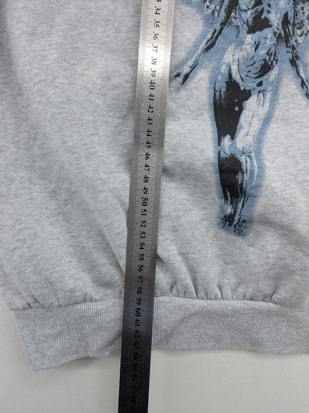 H&M Divided grey turtle neck jumper featuring Nirvana "In Utero" angel graphic.