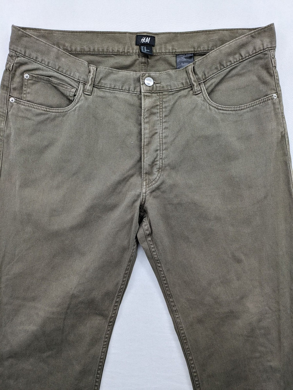 H&M khaki chino pants five-pocket design cotton stretch material