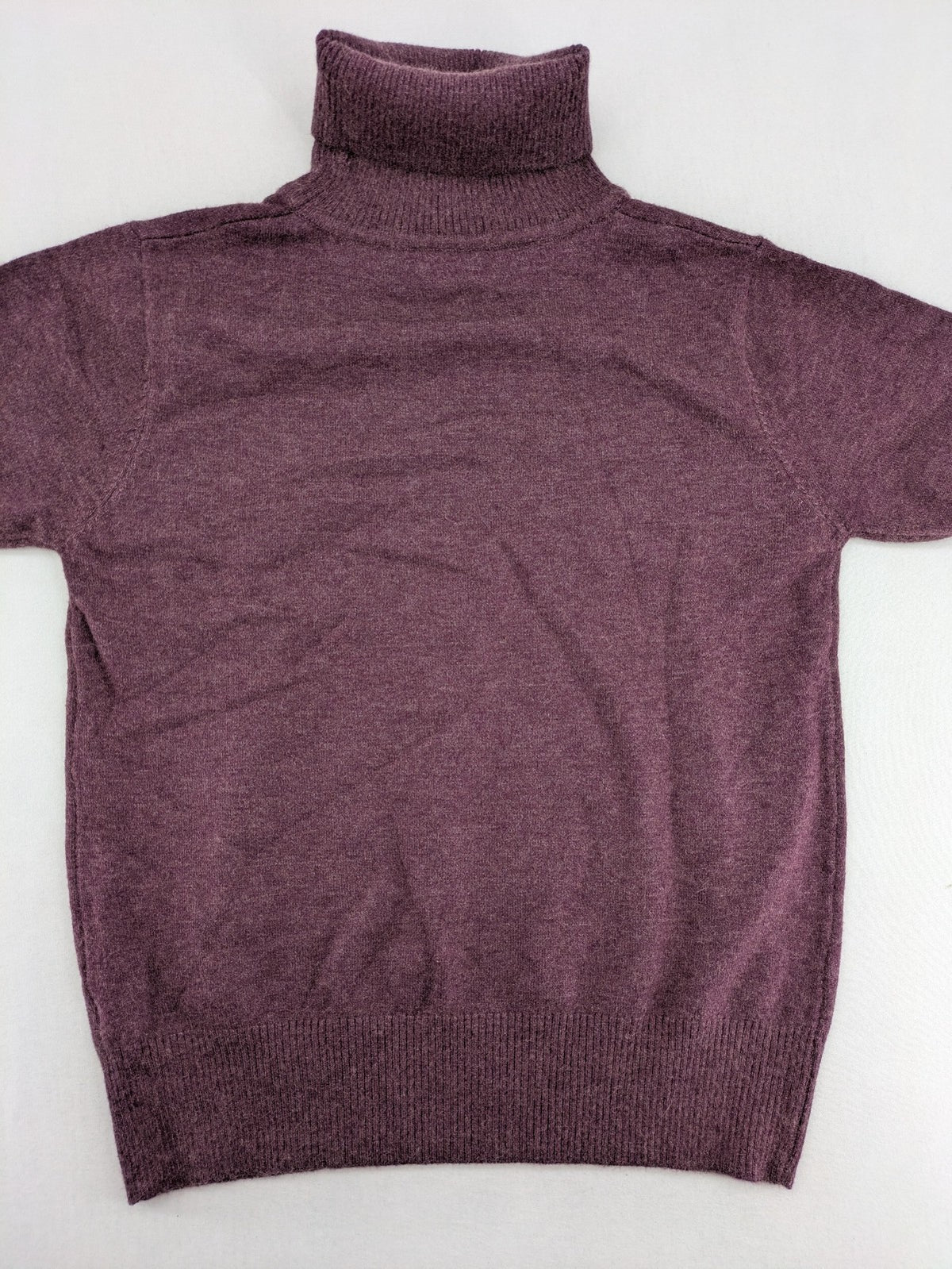 L.C.2 burgundy turtle neck jumper soft viscose blend with ribbed cuffs and hem.