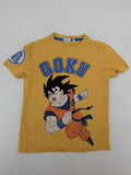 Dragon Ball Z button-down shirt multi with large Son Goku action print.