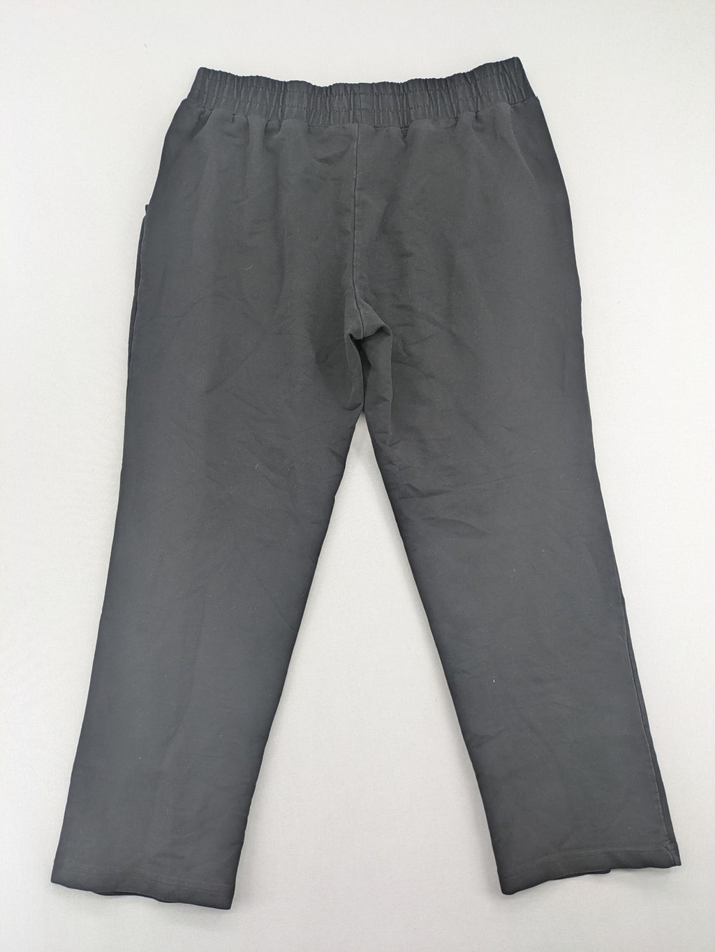BWEST grey pants with elastic waistband and side pockets for comfort and functionality.