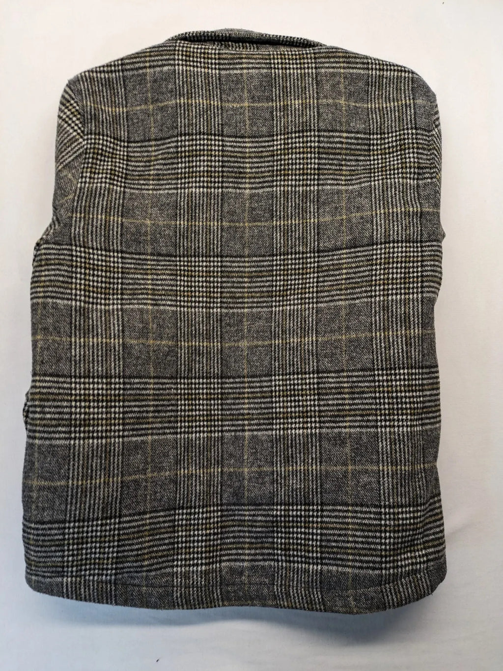 Clockhouse grey check shacket jacket with quilted lining and logo detail.