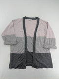 Jacqueline De Yong pink turtle neck jumper colorblock design with soft knit texture.