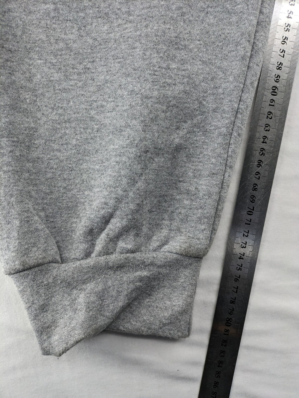 XMAIL grey jogging pants 6XL elastic waistband ribbed cuffs soft polyester blend