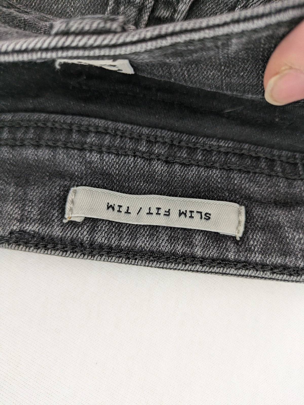 Jack & Jones straight jeans faded black grey wash five-pocket design stretch denim
