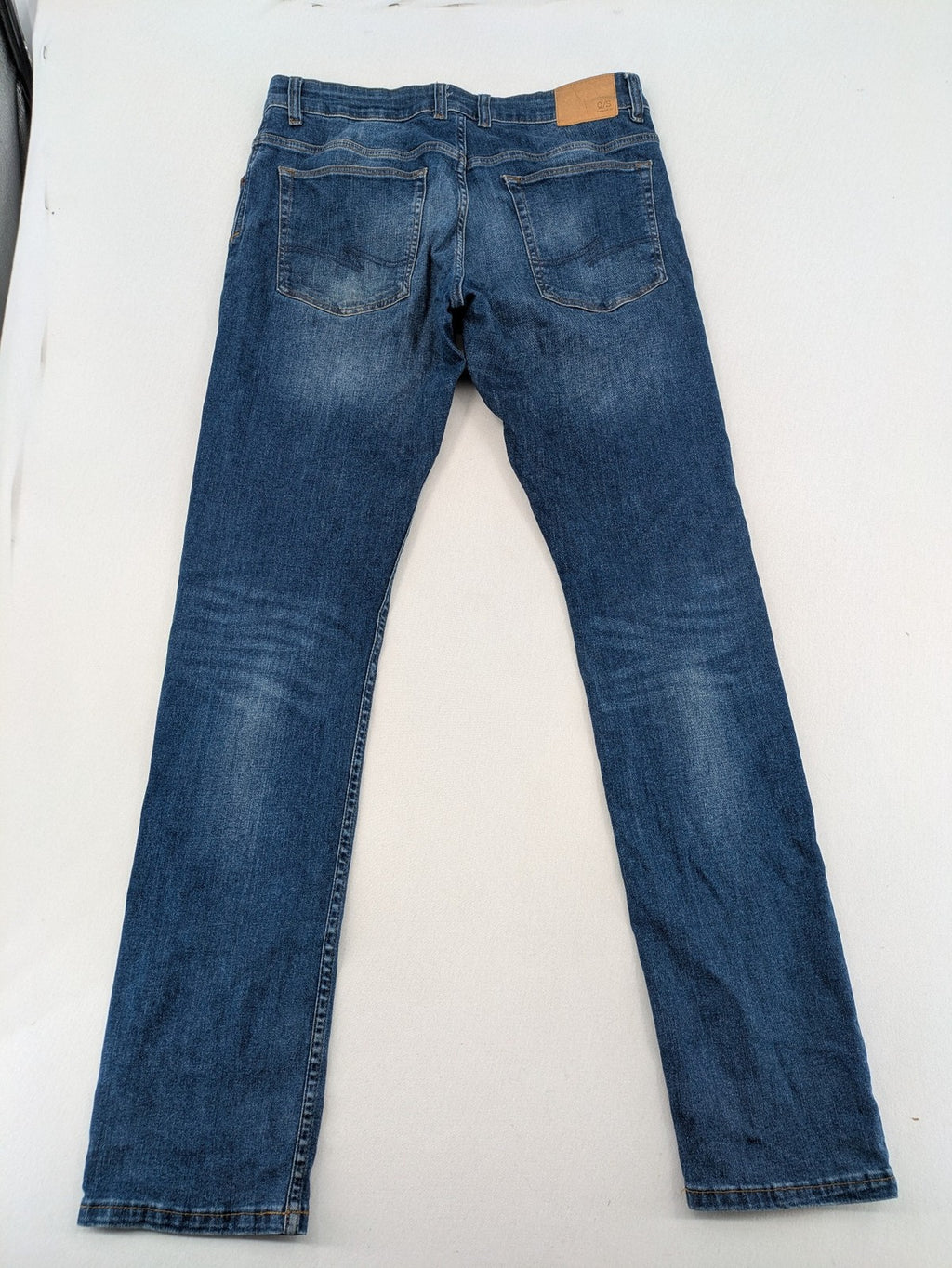 s.Oliver blue slim fit jeans medium wash stretch denim with classic design