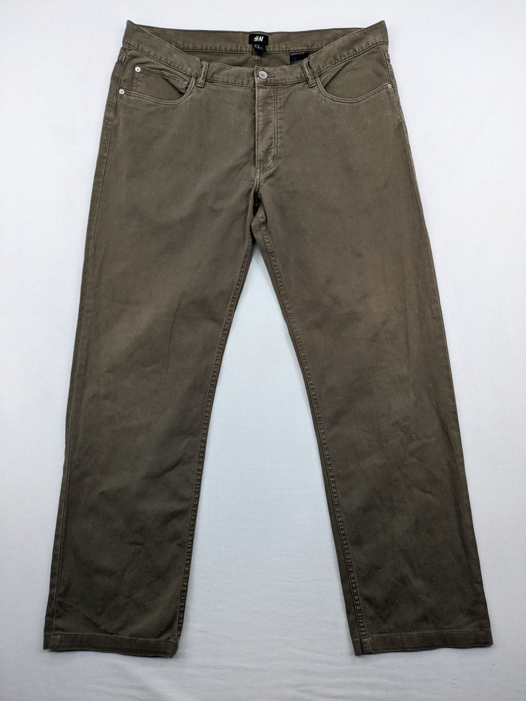 H&M khaki chino pants five-pocket design cotton stretch material