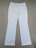 GARDEUR blue straight jeans with 5-pocket design, branded button, and leather patch.