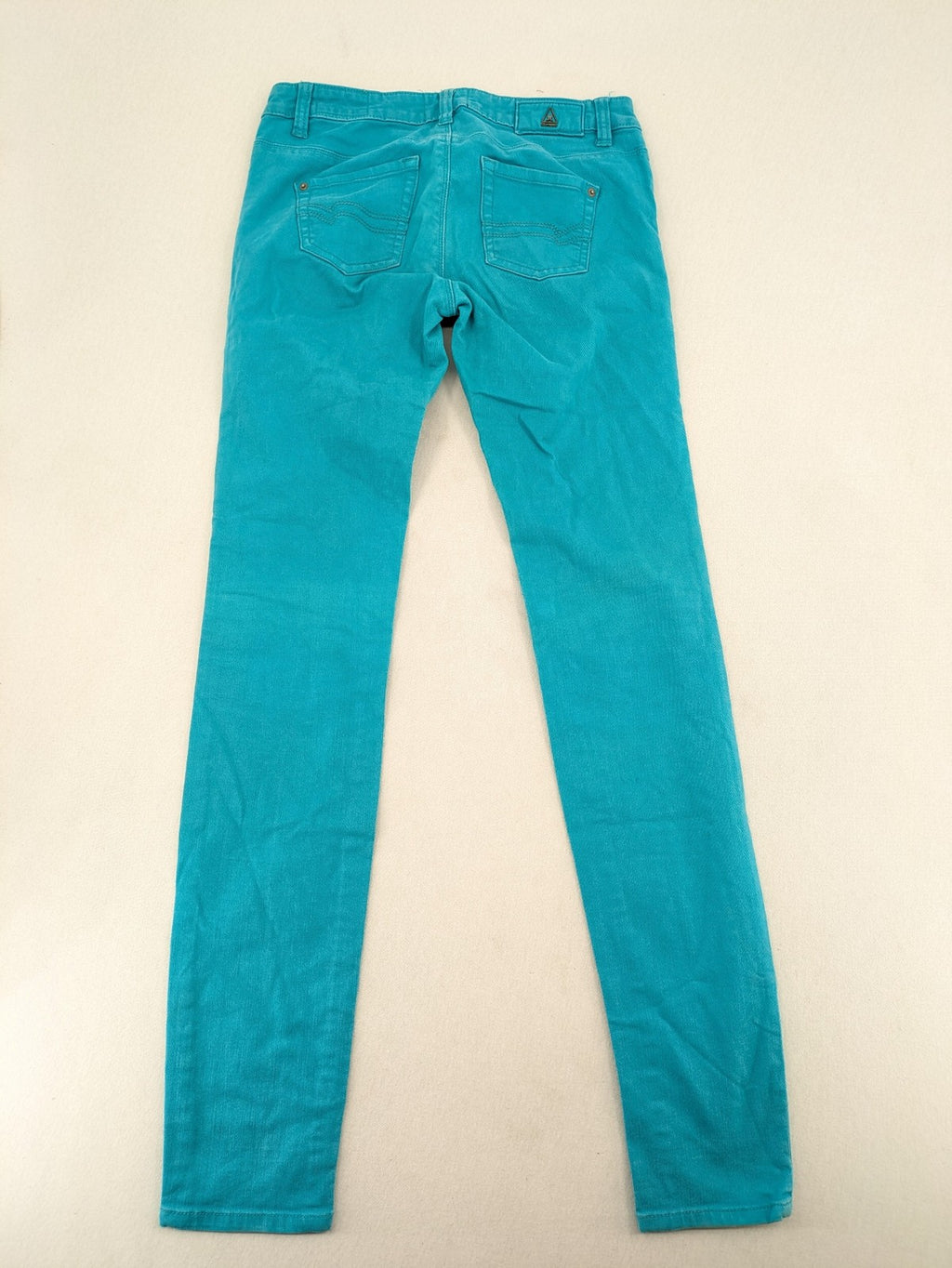 Gaastra blue-green skinny fit cord jeans with classic 5-pocket design.