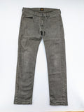 Lee straight jeans grey cotton-stretch fabric with classic design and zip fly.
