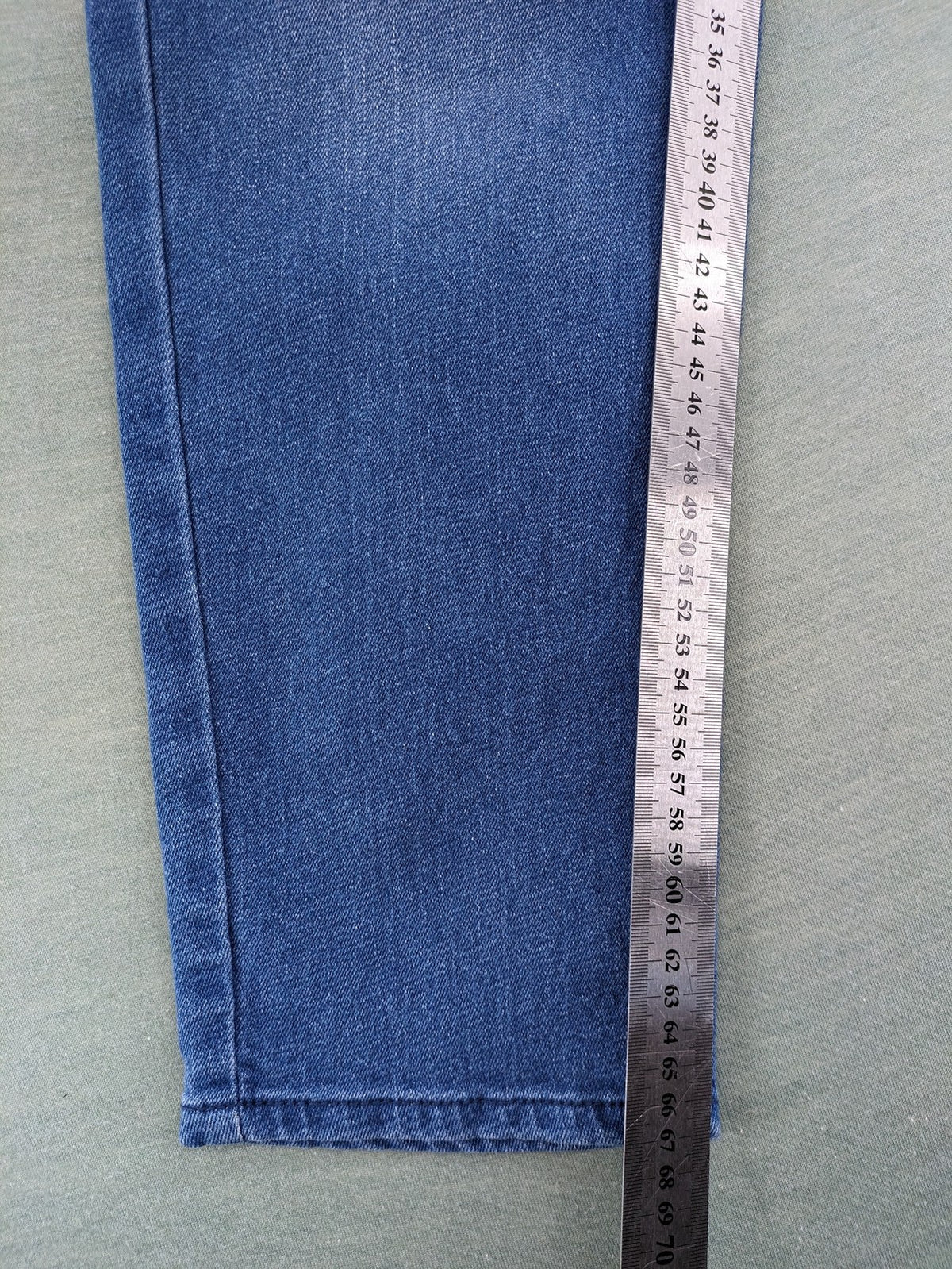 up2 fashion blue straight jeans classic 5-pocket style stretch denim with tag