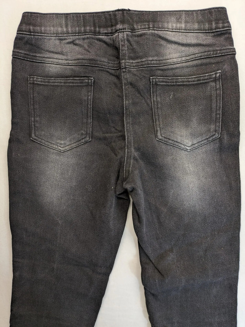 Pepperts grey jeggings with biker knee details and elastic waistband, size 170.