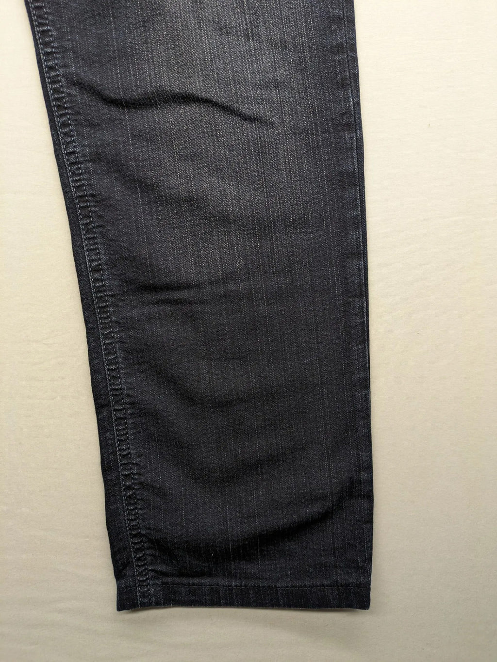 ALBERTO straight jeans dark blue five-pocket style with zipper, made from stretch denim.