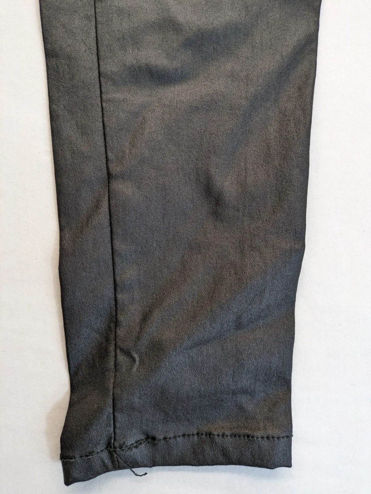 Rinascimento black straight jeans faux leather look skinny fit with glossy finish
