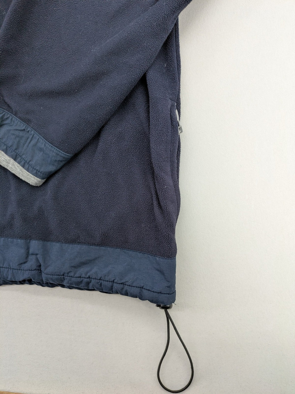 Sport Division turtle neck jumper dark blue fleece with quarter zip and chest pocket.