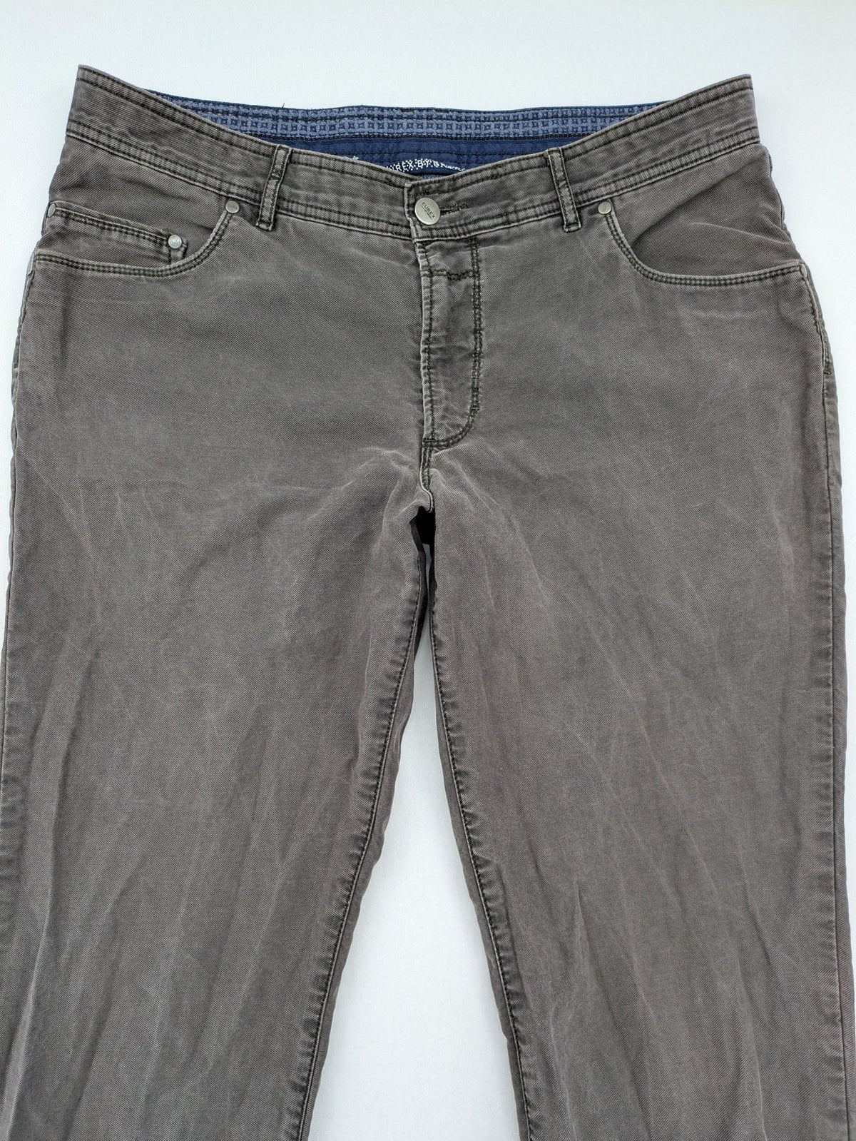 BRAX grey chino pants classic 5-pocket style stretch cotton blend