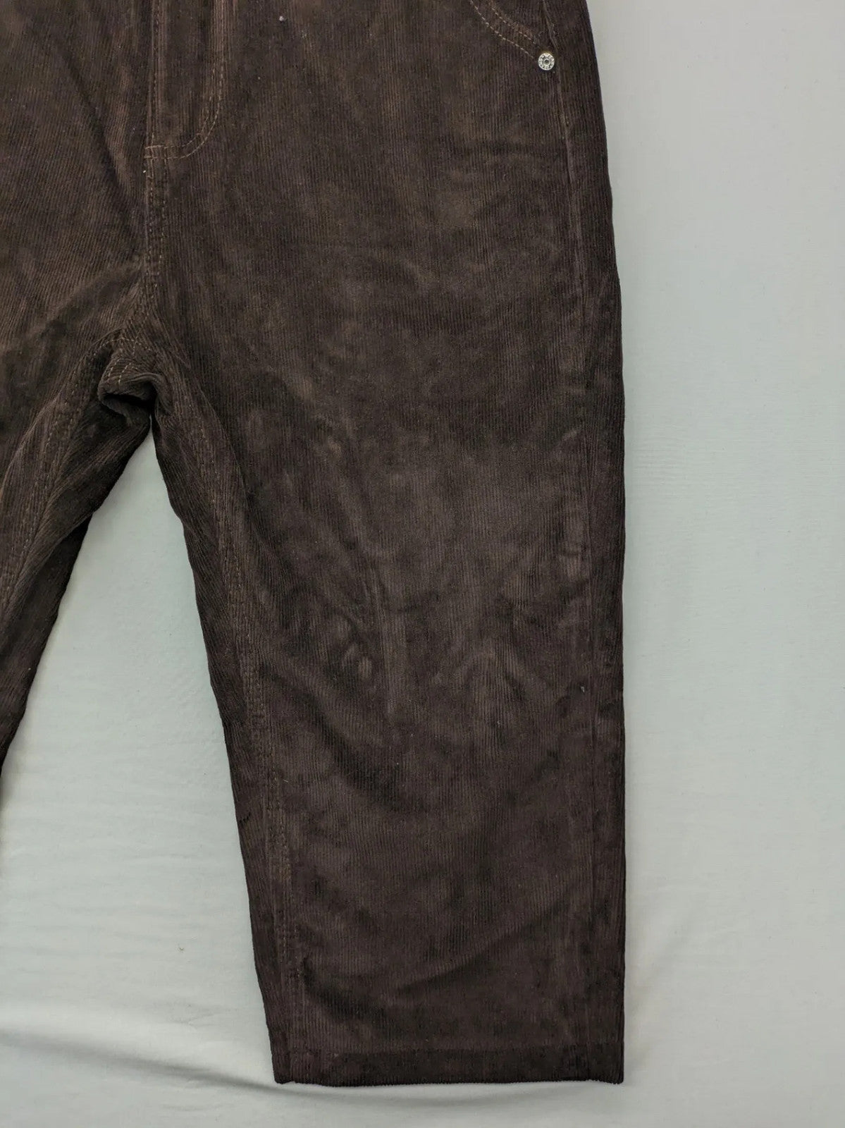 Tomfear black pants 3/4 length classic 5-pocket design corduroy material