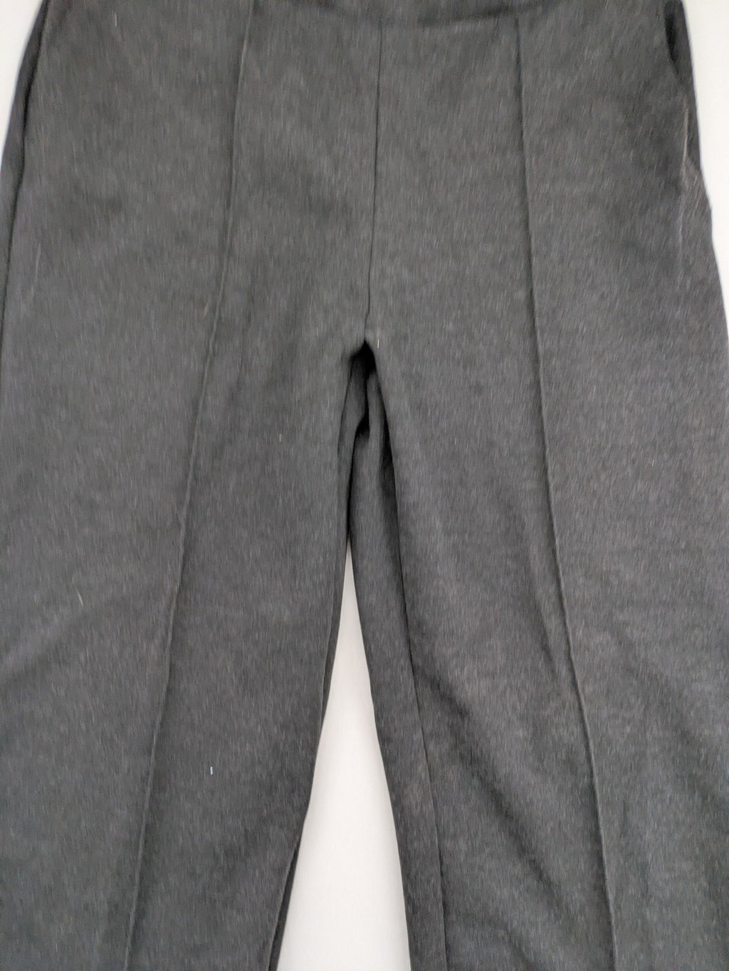 Zara grey wide-leg pants with front decorative seams and soft fabric blend.