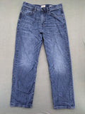 C&A blue straight jeans relaxed fit classic 5-pocket style washed denim look