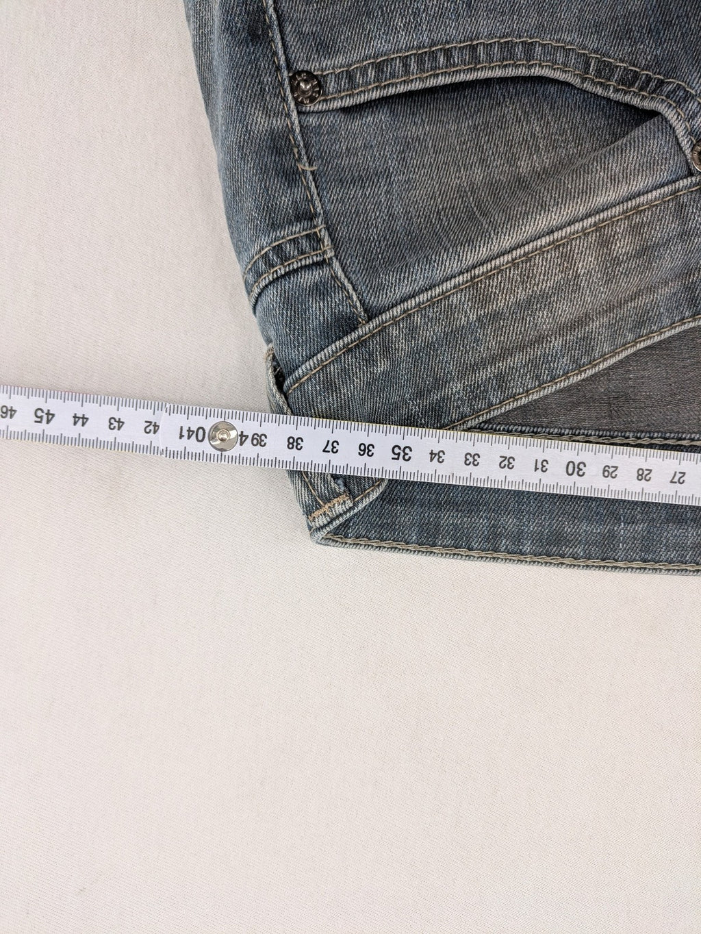 MAC straight jeans blue stretch denim 5-pocket design with zipper closure