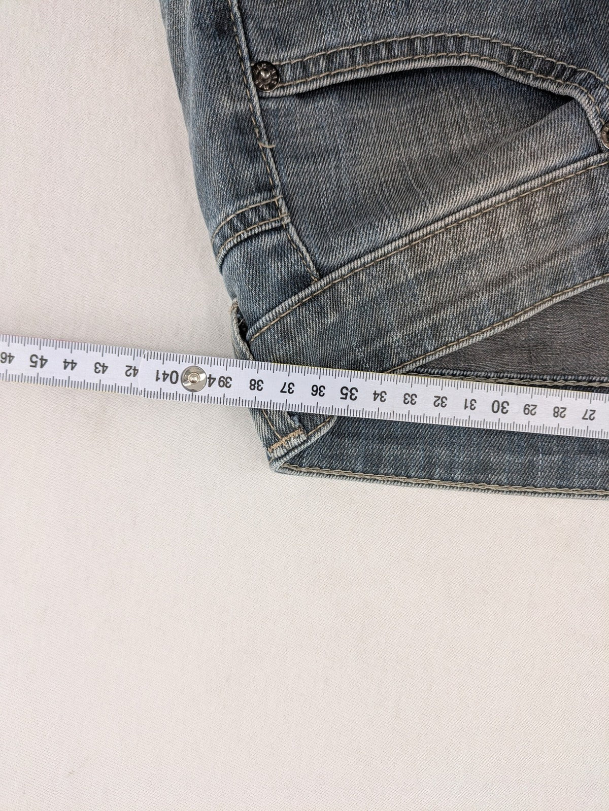 MAC straight jeans blue stretch denim 5-pocket design with zipper closure