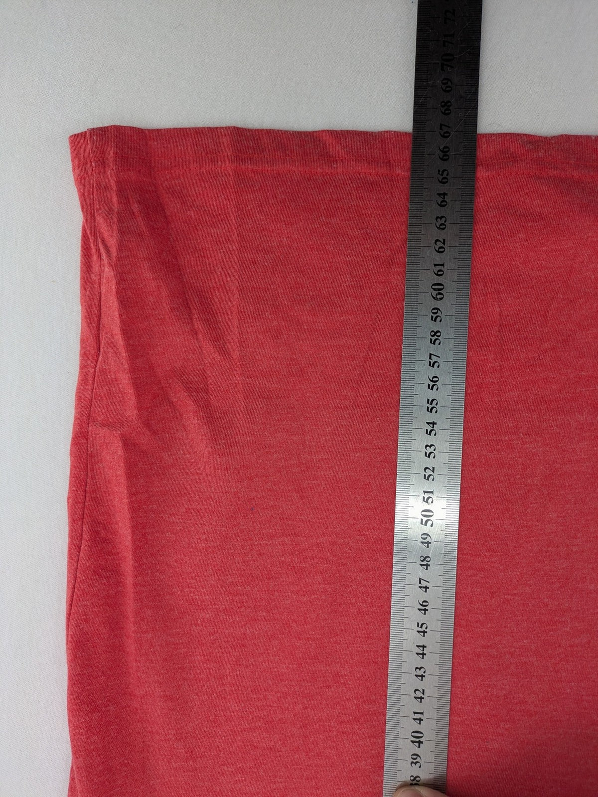 One Piece band t-shirt red melange with prominent logo graphic on chest.