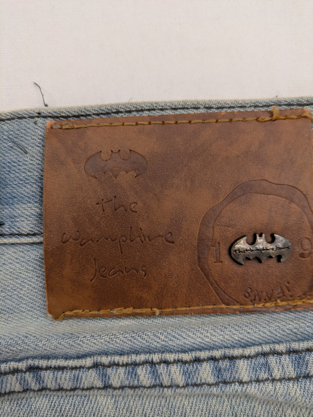 GOOD JEANS straight jeans light blue distressed vintage wash with 5-pocket design