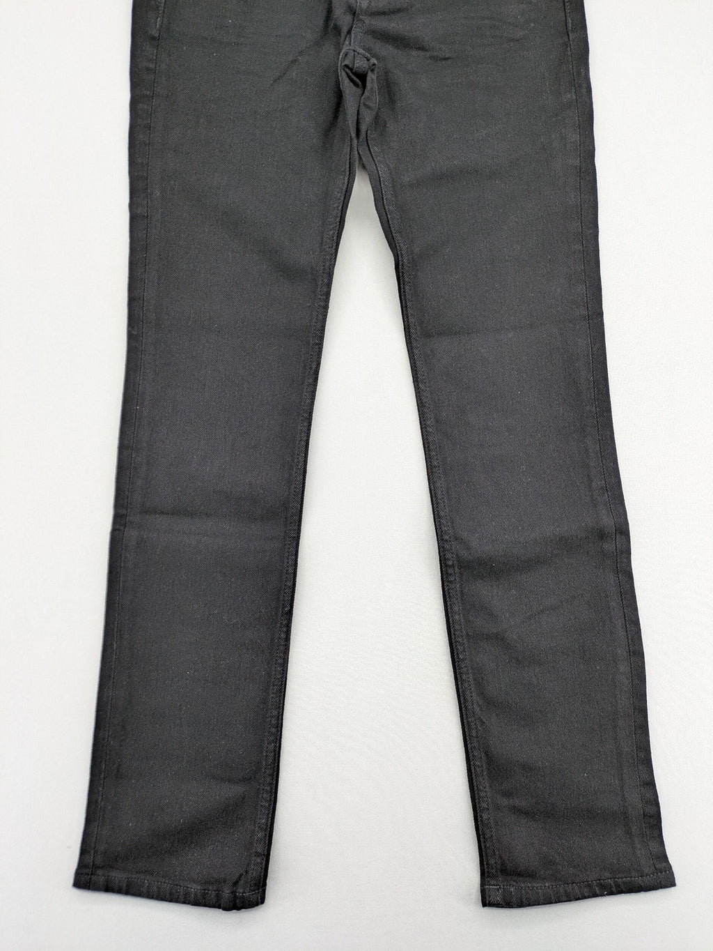 Esprit grey straight jeans with medium rise and original tags, classic denim style.