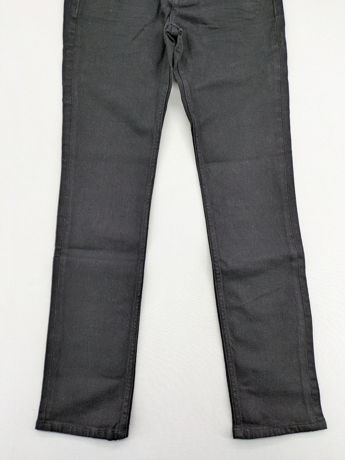 Esprit grey straight jeans with medium rise and original tags, classic denim style.