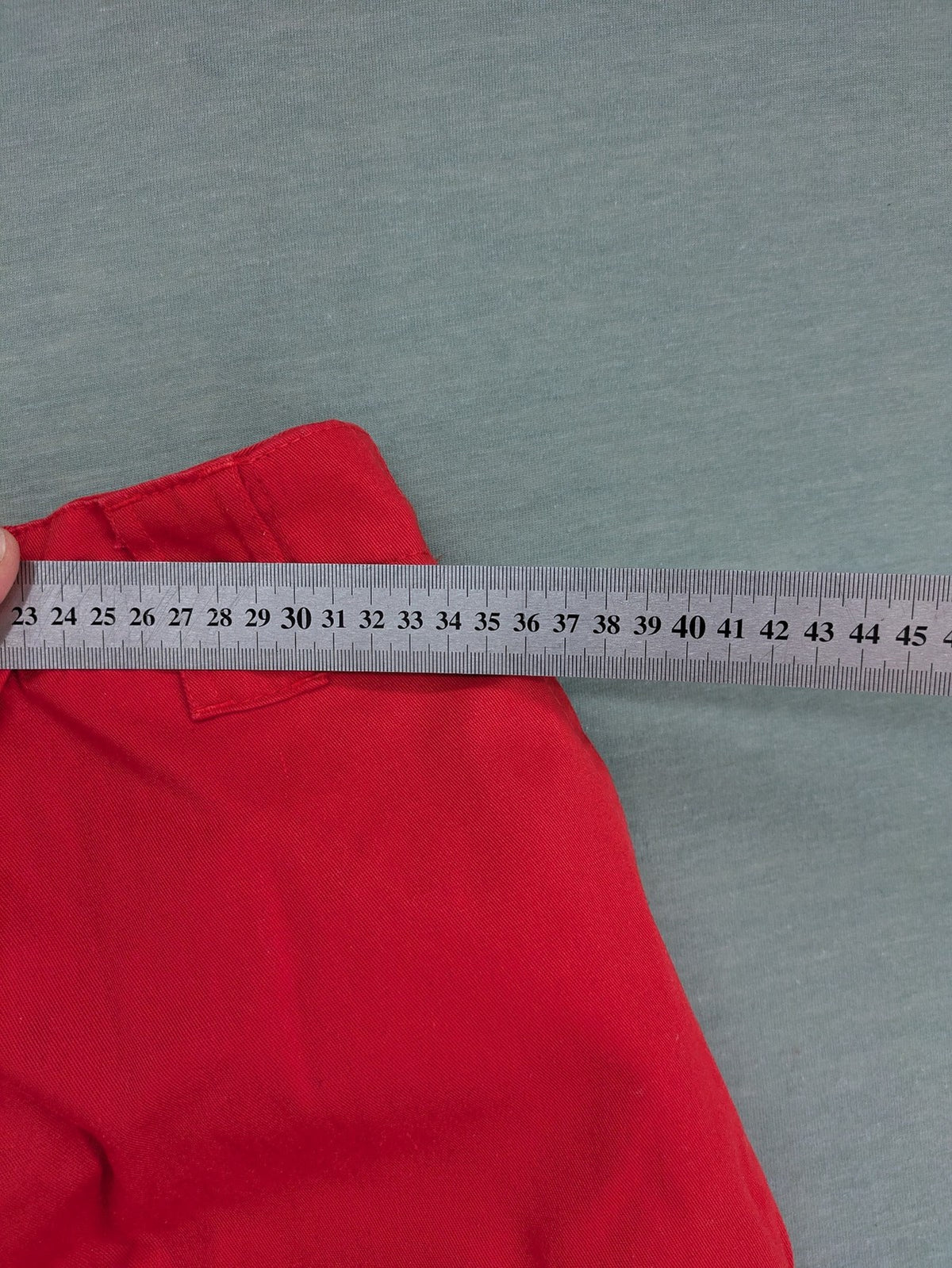 Bücking grey cargo work pants red accents with 3M Scotchlite reflective strips.