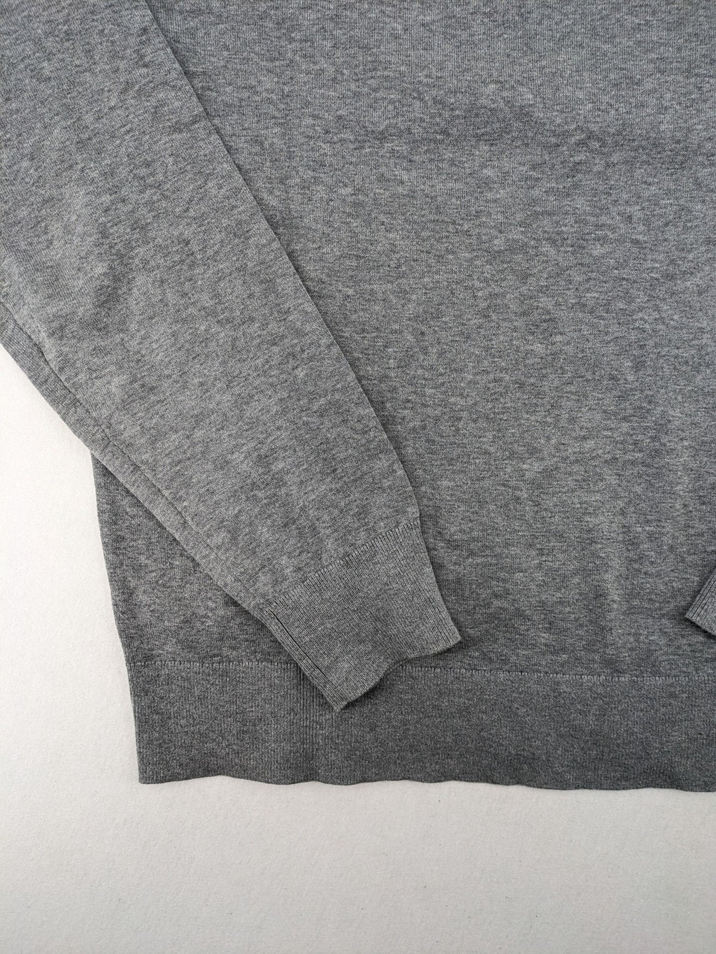 Tommy Hilfiger grey turtle neck jumper with embroidered flag logo, soft cotton blend.