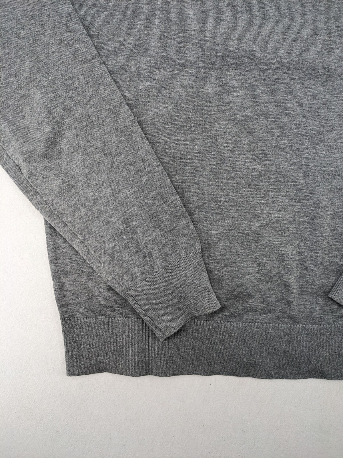 Tommy Hilfiger grey turtle neck jumper with embroidered flag logo, soft cotton blend.