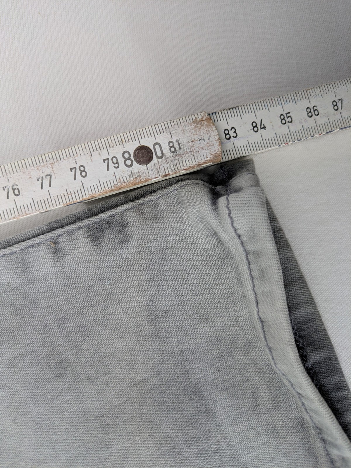 Petrol Industries grey straight jeans washed denim 5-pocket design leather logo patch
