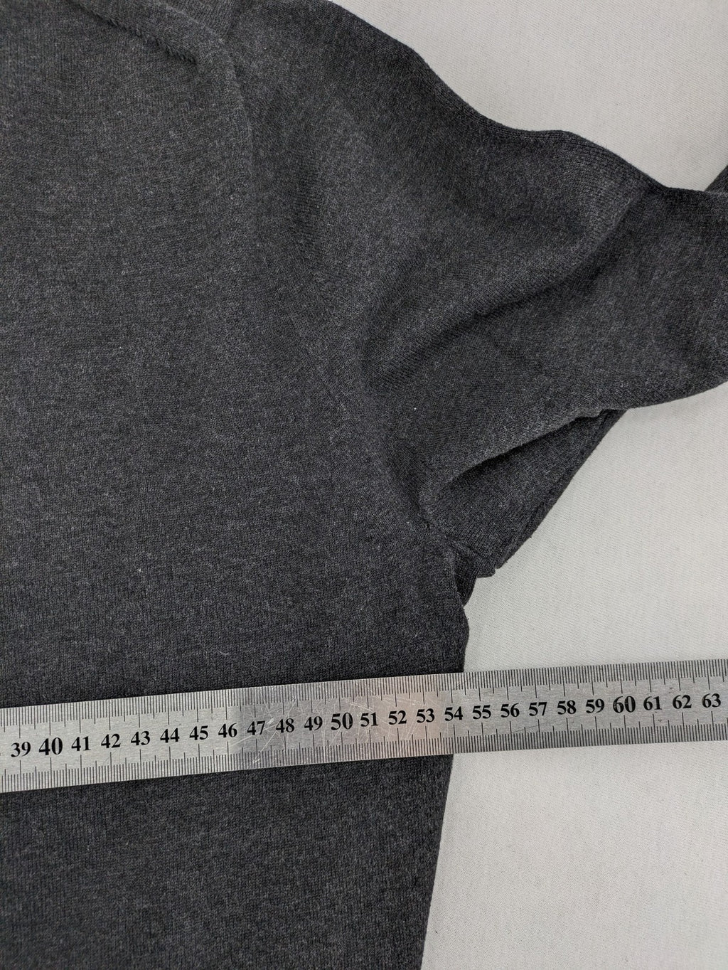 Tommy Hilfiger grey turtle neck jumper with embroidered flag logo on chest.